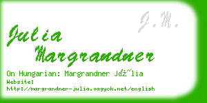 julia margrandner business card